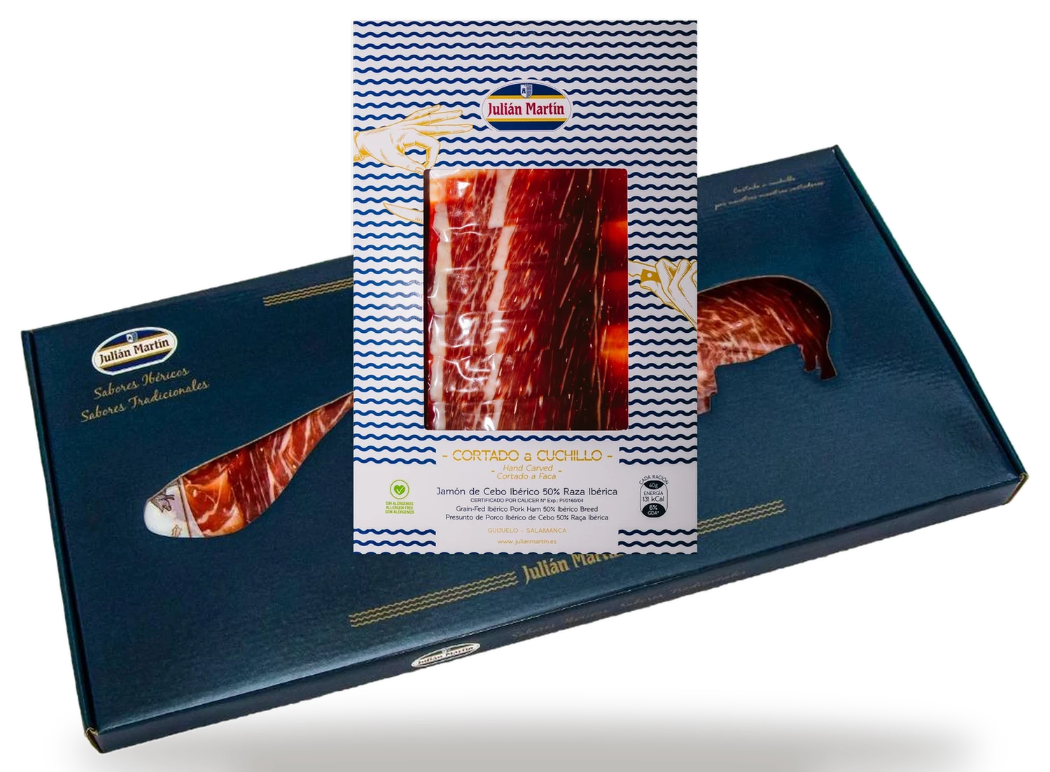 Maletín 8, contenido: Jamón cortado a mano