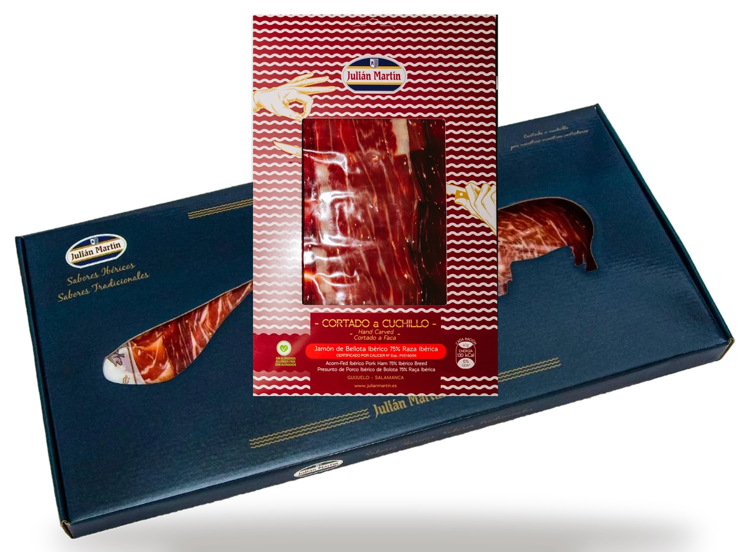 Maletín 9, contenido: Jamón cortado a mano